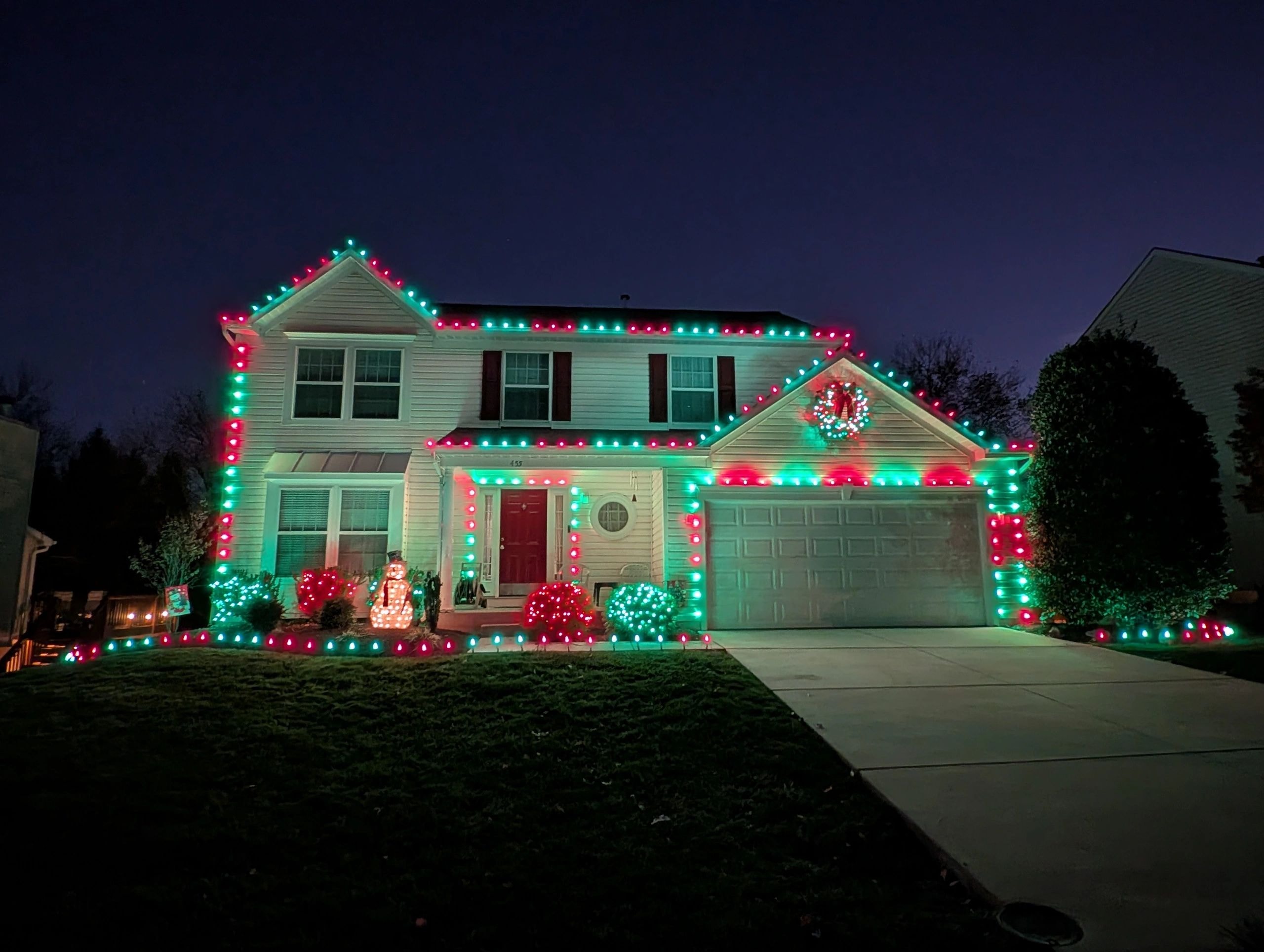 E.L.F. Designs outdoor lighting installation — night project photo